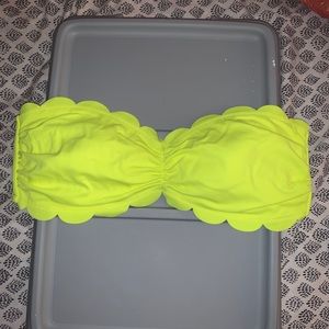 Neon M tube top scalloped